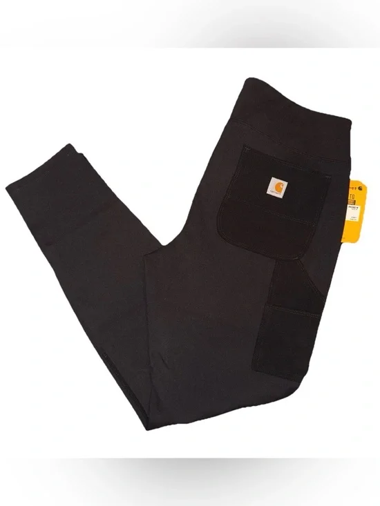 Womens Sz L (12/14) CARHARTT  Force Fitted Midweight Utility Leggings Black - Picture 4 of 7